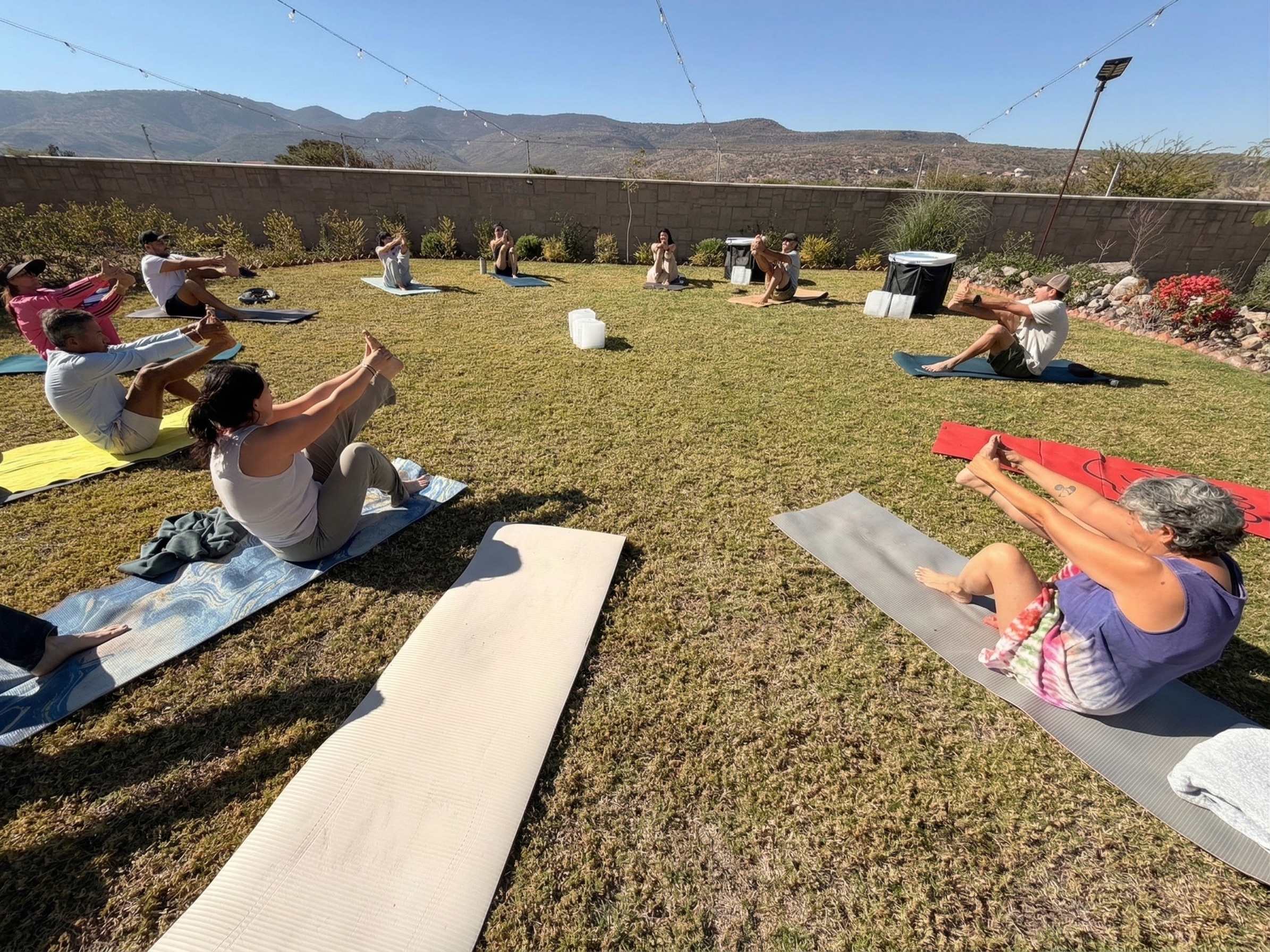 Clase de yoga en San Miguel de Allende